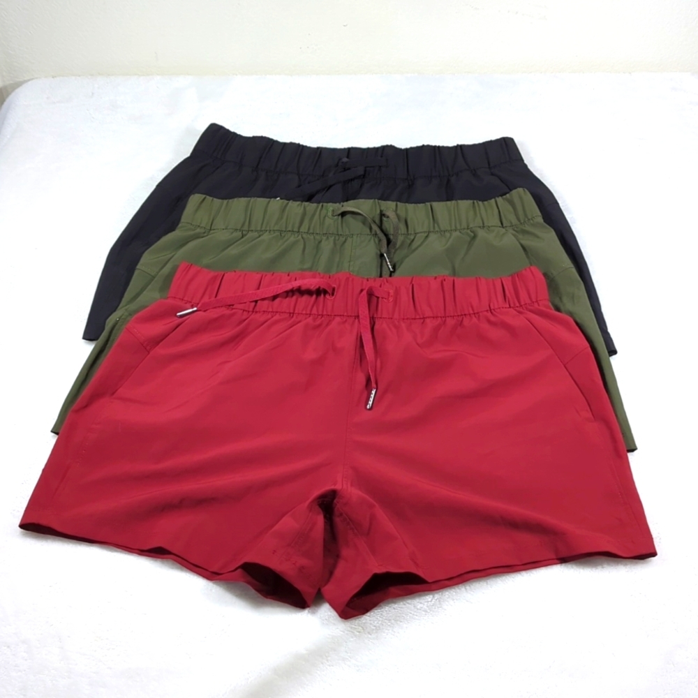 3 pairs Avia M 8-10 shorts NWOT Red,green, black